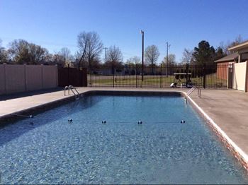 Sparkling pool with sundeck